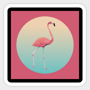 Tropical Flamingo #2 Sticker